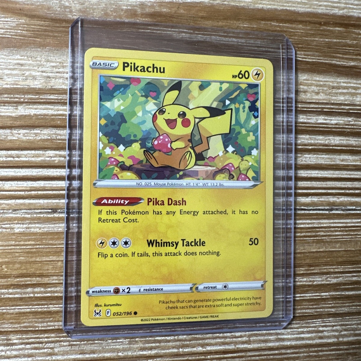 Pokémon Card Pikachu 052/196 Lost Origin 2022 LP-NM | eBay