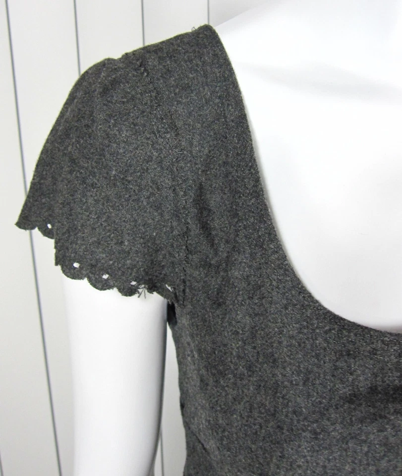 VESTIDO CUADRADO CYNTHIA STEFFE MANGA CORTA OJALES CINTURA ELEVADA TALLA 6 SÓLIDO GARY Foto 2 de 4