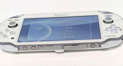 SONY - PCH-1100 PS VITA ホワイト Excellent SONY PS Vita PCH-1100 Crystal white w/one game and