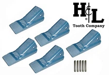 2AH H&L Original 2A Fab Bucket Tooth (1 or 5 Pack) Made in USA, Add Pins, 2AHX