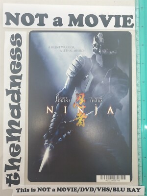 Ninja Backer Card NOT A DVD OR MOVIE Scott Adkins, Tsuyoshi Ihara, Mika Hijii