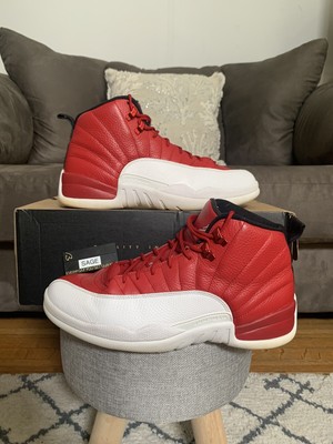 men's air jordan 12 retro gym red