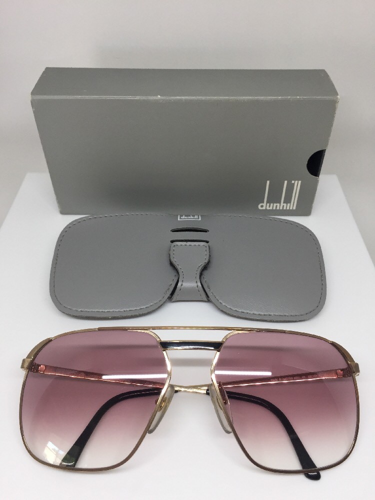 小物 Vintage Dunhill Sunglasses Gold New Vintage Dunhill 6011 Sunglasses Aviator C. 49 Gold With