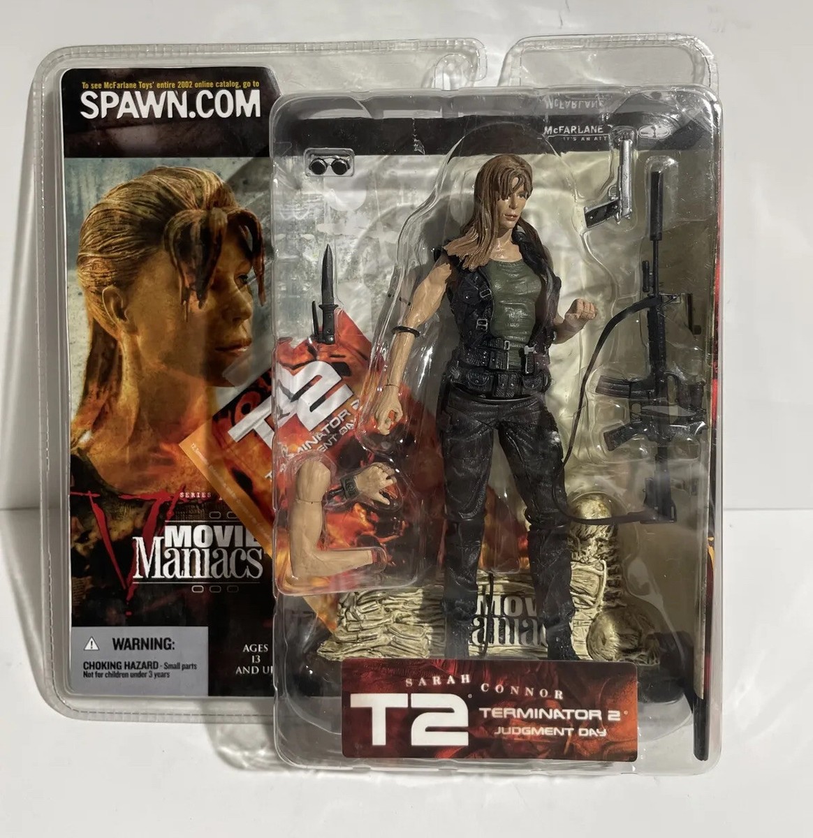 (未開封) Movie Maniacs5 T2 ターミネーター フィギュア 🔥McFarlane Movie Maniacs Sarah Connor Terminator T2 Figure