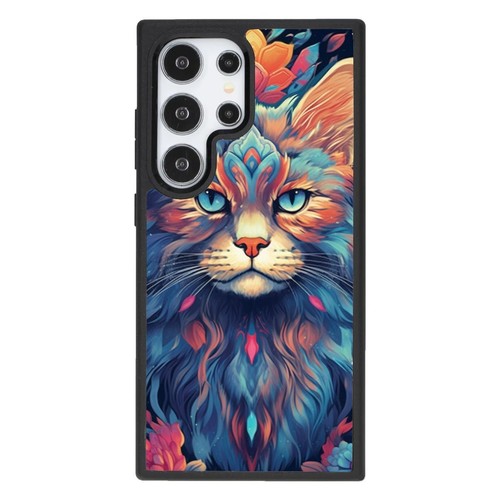 neon maine coon Flowers For Samsung S21 S22 S23 S24 Ultra FE Anti scratch Cover - 第 11/25 張圖片