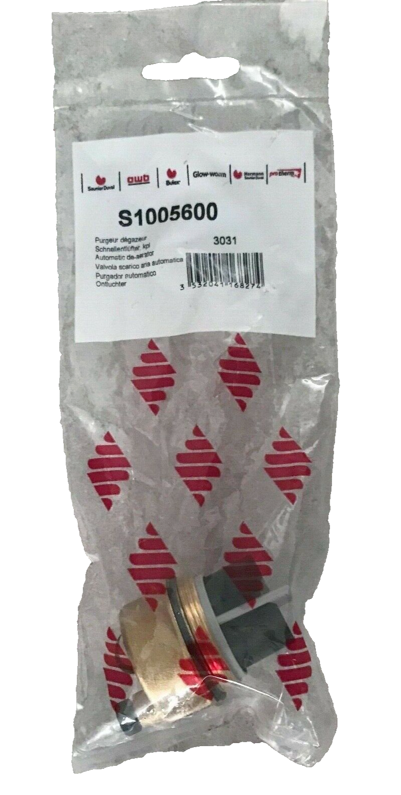 Glowworm CXI SI SXI Saunier Duval Themaclassic Auto Air Vent De-aerator S1005600