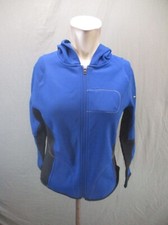 NIKE THERMA-FIT Size S 4-6 Womens Blue Full Zip Fleece Lined Track Jacket 160