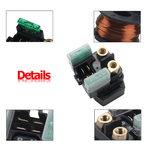 Starter Solenoid Relay For Yamaha YFM 350 400 450 660 Grizzly Kodiak BigBear 30A - Picture 12 of 12