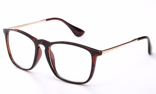 "Gafas clásicas con ojo de cerradura de moda lentes transparentes con templos de metal ""Irene"" - Imagen 9 de 12