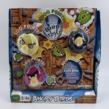 2010 Angry Birds Bean Bag Toss Plush Wood Tabletop Game Rare HTF
