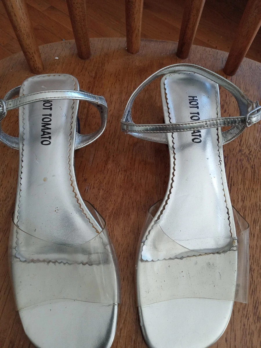 Hot Tomato Girl s Size 4 Clear Dress Fashion 1.5in Heel Shoes eBay