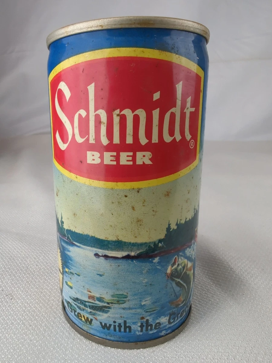 Schmidt Beer Fisher Fishing Native American Indian LaCrosse WI Pull Tab Can  EMPT | eBay