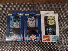 DC COMICS / MARVEL COMICS - SUPER HERO SOCKS 3 - 2 PACKS