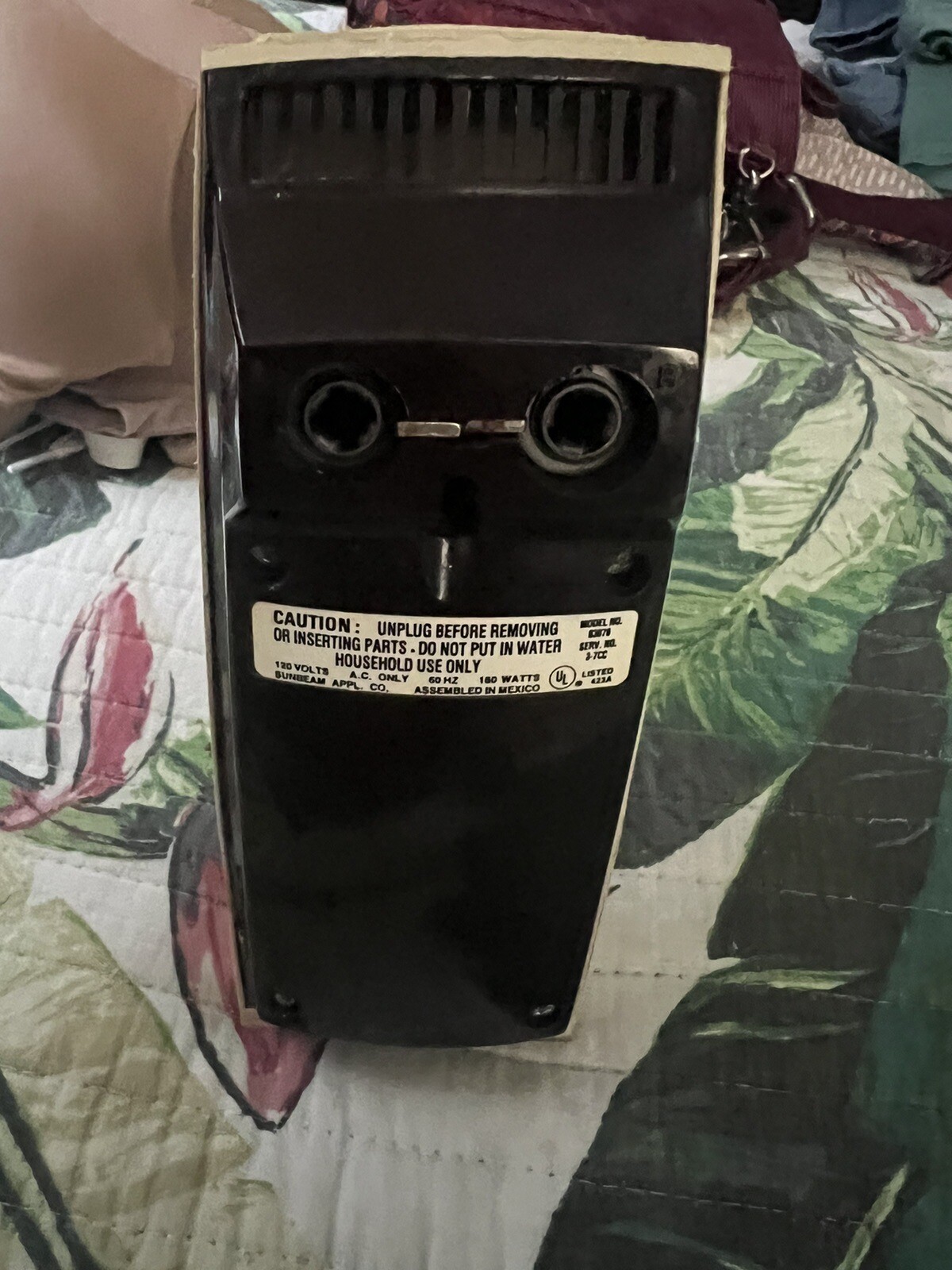 Vintage Sunbeam Mixmaster Heavy Duty Hand Mixer 5 Speed with Burst of