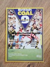 British Coal ' Nines ' Nov 1988 Rugby League Programme