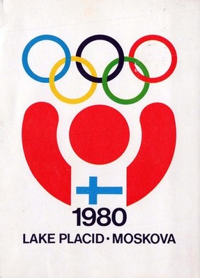 Finland Masku Lake Placid Moscow 1980 Olympics Winter Summer Sport Logo #PBI961