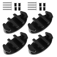  4 Pcs Rope Cleat Kayak Anchor Folding Cleats for Boat Line Track Mount