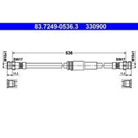 Bremsschlauch Ate 83.7249-0536.3 FüR Vw Audi Passat B6 Variant A3