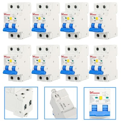 RCBO Typ A FI/LS Schalter 30mA Fi-Schalter LS-Schalter AC/DC 2-polig 1-polig 6kA