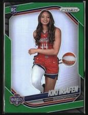 2025 Panini Prizm WNBA #149 Kiki Iriafen Green Prizms Washington Mystics