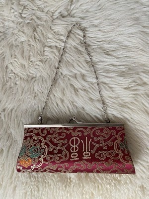 Damen  Clutch Glänzende Tasche, Party Hochzeit Abendtasche mit Kette  NEU 