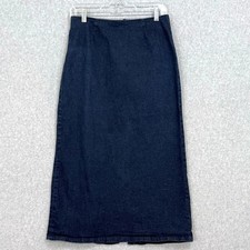 Vintage Gap Denim Skirt Size 10 Midi Y2K 2001 Preppy Casual Pencil Timeless