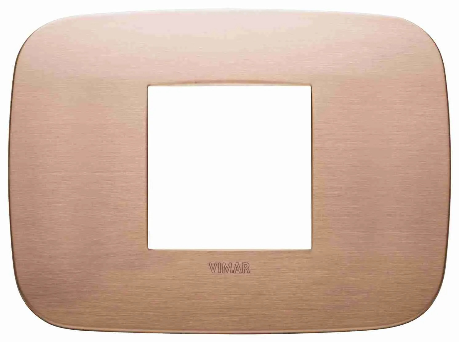 Offerta Vimar 19682.11 Placca Arké Round Rame Spazzolato 2 Moduli