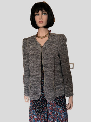 Elegance Paris  Gr 42 Damen Jacket Bouclé-Blazer wie NEU