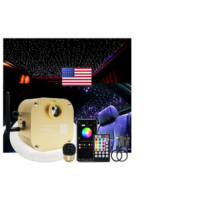 Akepo 16W Rgbw Twinkle Fiber Optic Lights 550Pcs 13.1Ft/4M 0.03In Optical