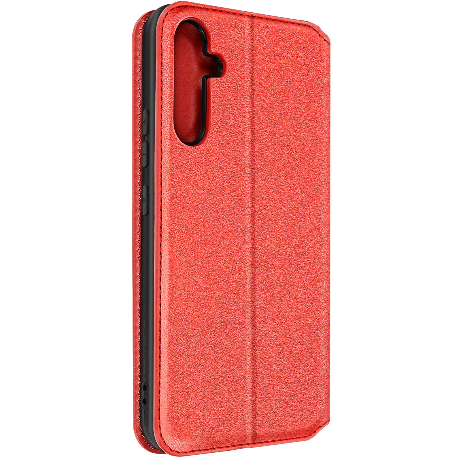 Étui à rabat pour Galaxy A54 5G rouge avec porte-carte
