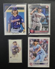 2022 Topps - Joe Ryan 4 Card Rookie Lot Base/Insert