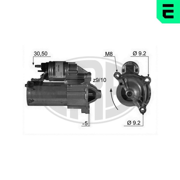 ERA Starter 220012A FüR CitroËN Passend FüR Fiat Peugeot-image