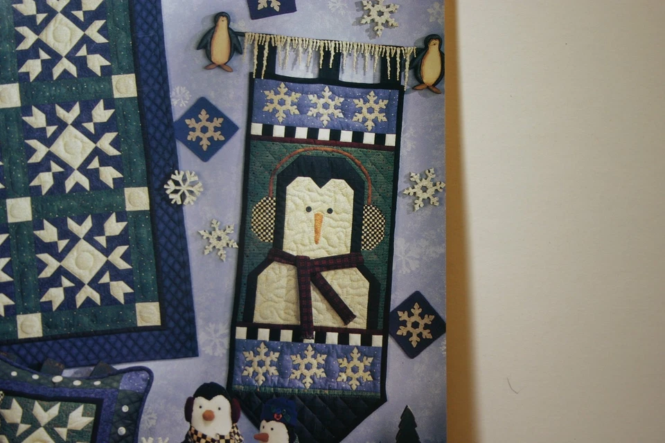 Mumm Winter Follies Quilt Pattern Book Penguins Snowflakes Wall Hangings Xmas - Image 3 of 4