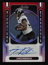 2022 Panini Absolute Signature Standouts Red 35/50 James Robinson Auto k3j