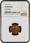 1912 S Lincoln Wheat Copper Cent 1C  Lincoln Cent Cleaned AU Details