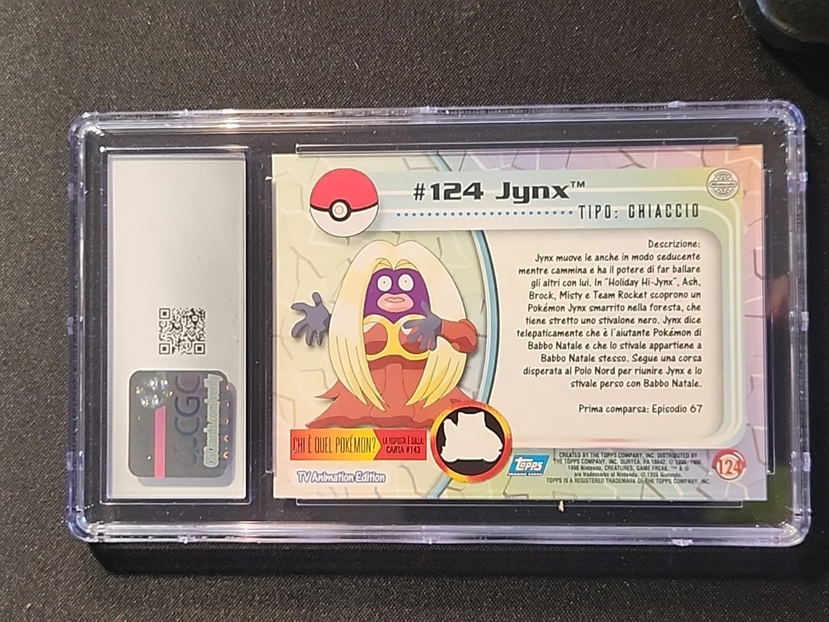 POP 1* CGC 10 - Italian 2000 Pokémon Topps Jynx #124 | eBay