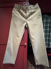 Polo by Ralph Lauren Khaki Cotton Pants Slacks, Boy's Size 18, inseam 28"-29"