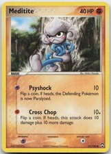 Meditite 55/108 Power Keepers Pokemon Moderately Played