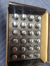 24 FIT FORD F-150 2015-2020 OEM REPLACEMNT SOLID LUG NUTS M14X1.5 CHROME