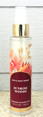 Bath & Body Works SUNRISE WOODS Diamond Shimmer Mist 4.9 fl oz NEW
