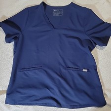 FIGS Scrub Top Unisex Size XXL Blue2 Pocket Technical Collection