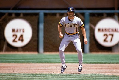 Glenn Wilson Pittsburgh Pirates focuses on home plate as he readie- Old Photo