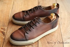 Gucci Ace GG scarpe da ginnastica uomo in pelle scamosciata marrone UK 7 US 8