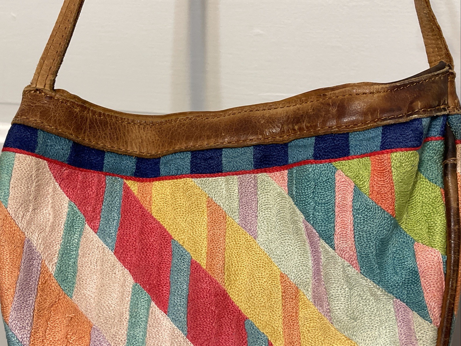 Carlos Falchi ? Style Woven Patchwork Crossbody P… - image 11