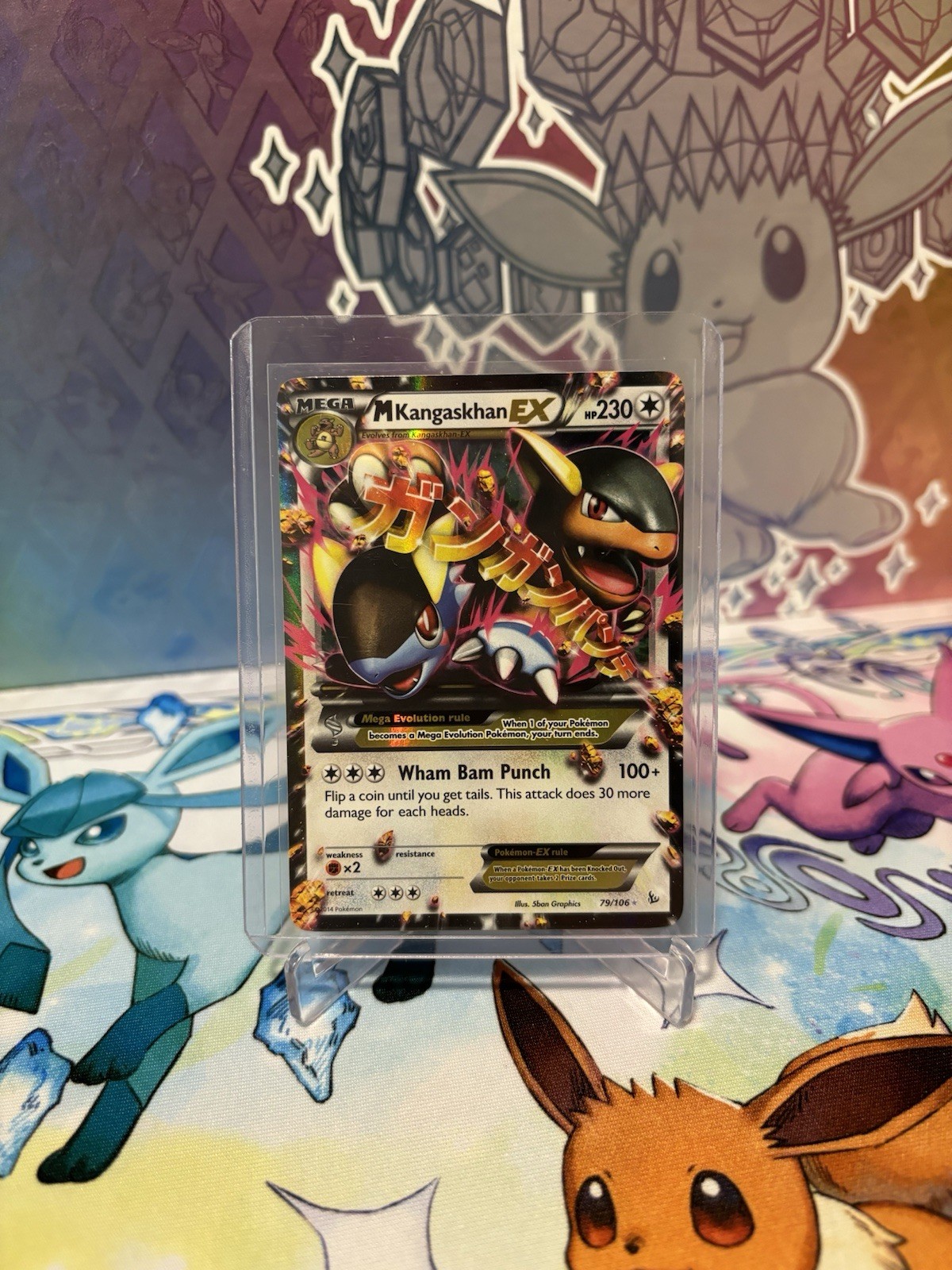 M Kangaskhan EX 79/106 Flashfire Holo NM/LP Condition