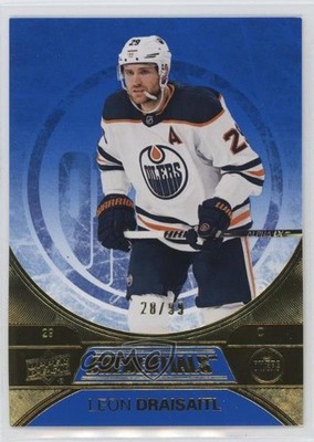 2021-22 Upper Deck Credentials Blue 28/99 Leon Draisaitl #18 0xa2