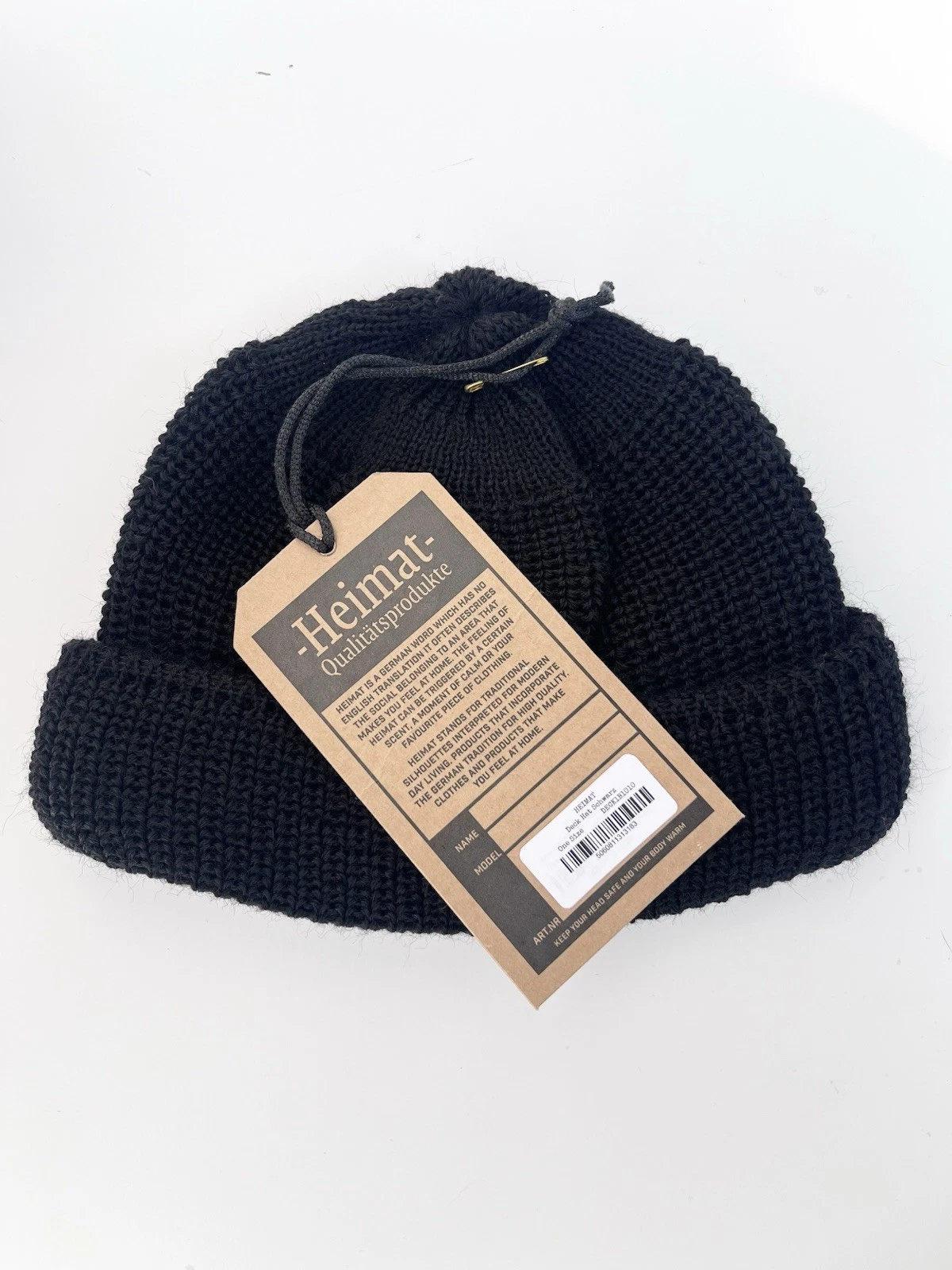 Heimat Mens Muetze Deck Hat Schwarz Beanie Hat Size OS Black
Opens in a new window or tab