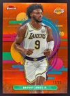 2025 Topps Finest Basketball Orange Refractor Bronny James Jr. #166