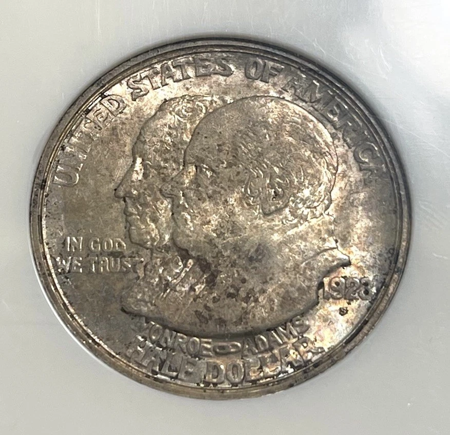 1923-S Monroe Doctrine NGC MS63 50C Old Holder Half Dollar Toner! - Image 3 of 4