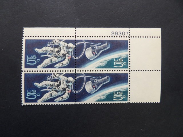 1331-32 5c Accomplishments in Space Plate Block #29307 UR MNH OG
